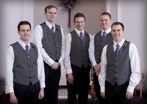 The five Groomsmen--L-R David, Robert, Timothy, Andrew, and Ben.
